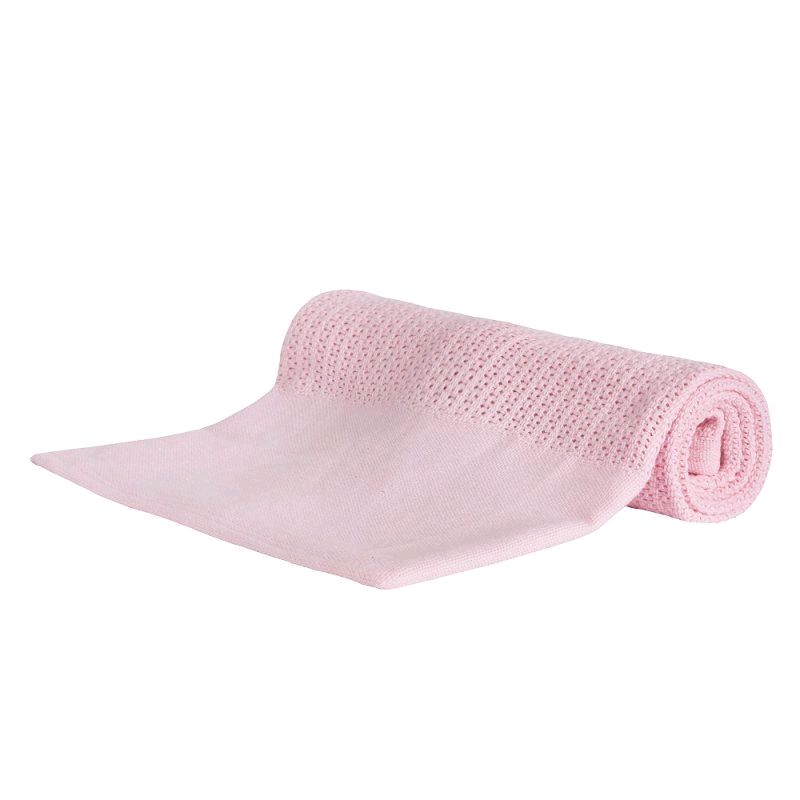 100cm Heavy Knit Luxury Pink Baby Girls Blanket Wrap