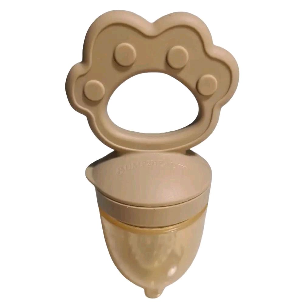 Bump2Beauty Beige Silicone Baby Feeder Pacifier