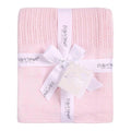 100cm Heavy Knit Luxury Pink Baby Girls Blanket Wrap