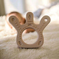 Bump2Beauty Beige Crown Shaped Silicone Teether