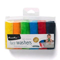Mum2Mum Face Wash Cloths - Pack of 6, Bright Colours