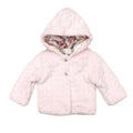 Baby Girls Pink Faux Fur Hooded Coat Jacket