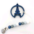 Gummy Chic Paris Tower Inspired Sensory Silicone Teether Toy for Babies