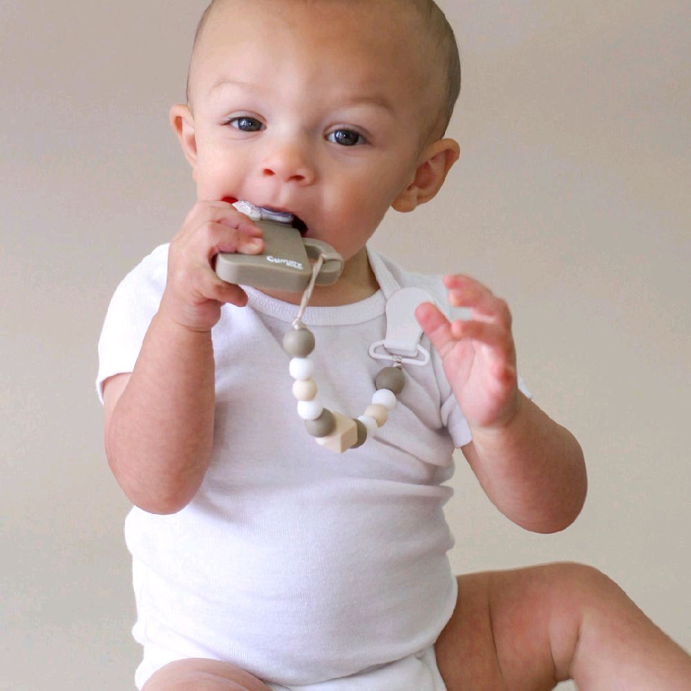 Gummy Chic Chocolate Milkshake Silicone Sensory Teether for Babies