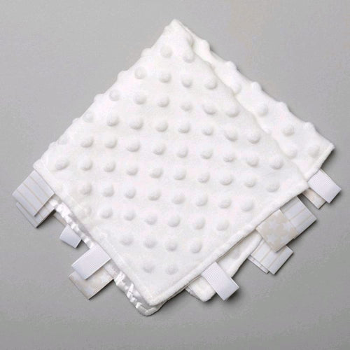 35cm Ultra Soft White Bubble Sensory Taggie Unisex Baby Comforter