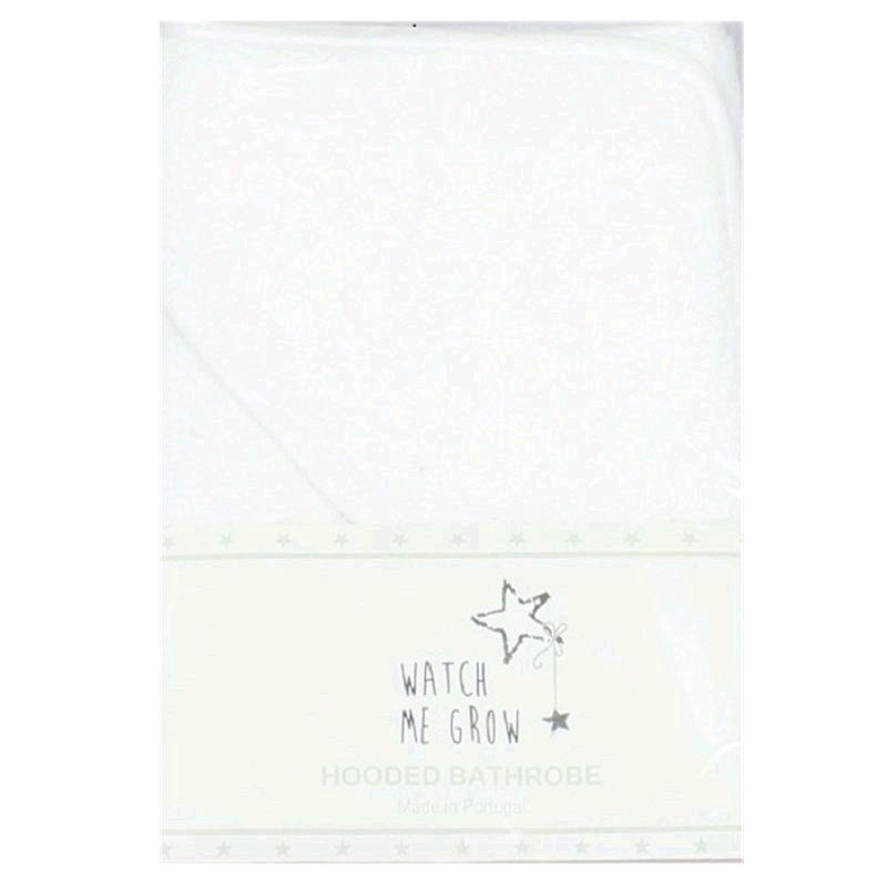 Plain White Unisex Hooded Bath Robe/Towel - 70cm